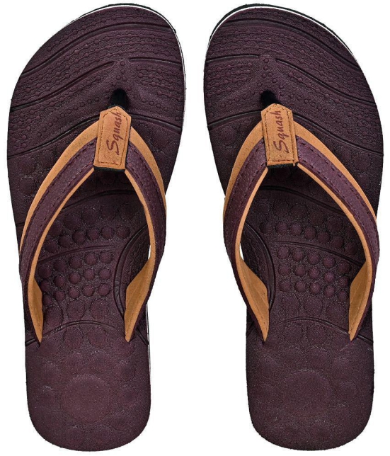 Squash - Maroon Women's Thong Flip Flop - None