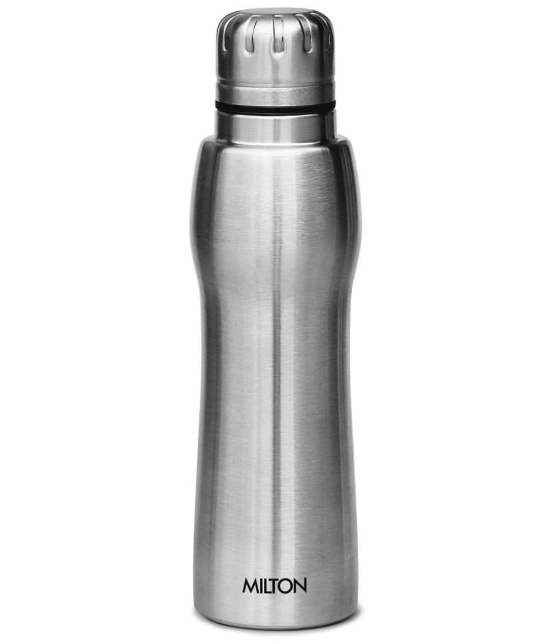 Milton Verve 400 Thermosteel 24 Hours Hot and Cold Water Bottle, 380 ml, Silver - Silver