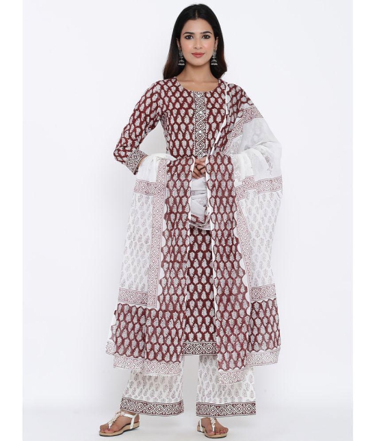 KIPEK Cotton Kurti With Palazzo - Stitched Suit Single - S