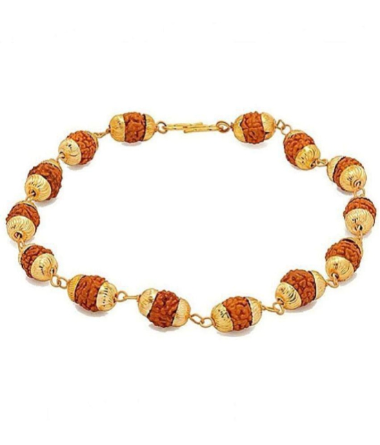 PAYSTORE Premium quality Golden Rudraksha Bracelet - None