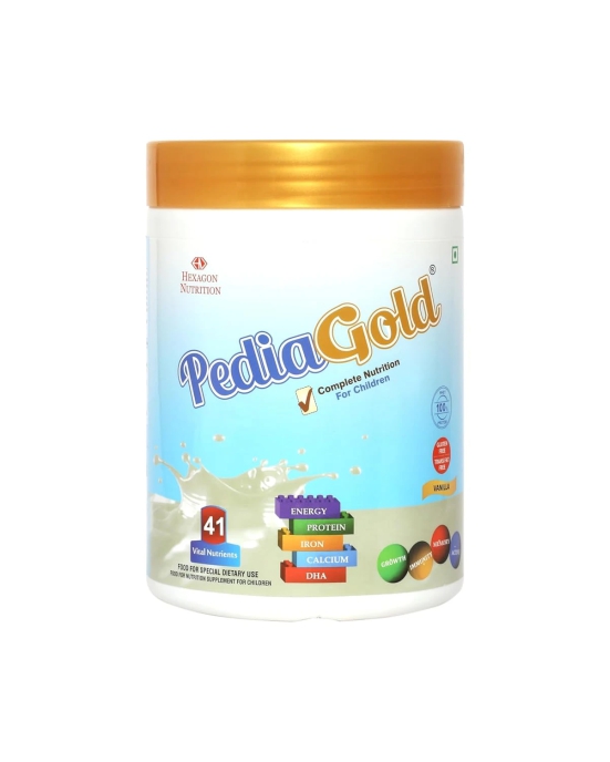 PEDIAGOLD - Complete Nutrition For Children- Premium Vanilla - 400g Powder Tin