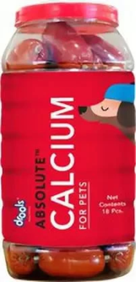 Drools Absolute Calcium Sausage Dog Food, 18 Piece