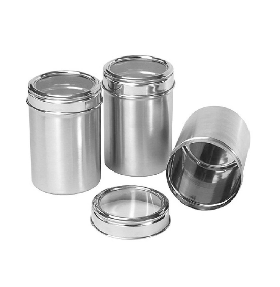 DYNAMIC STORE Set of 3 See through canister Capacity 1.25 L each