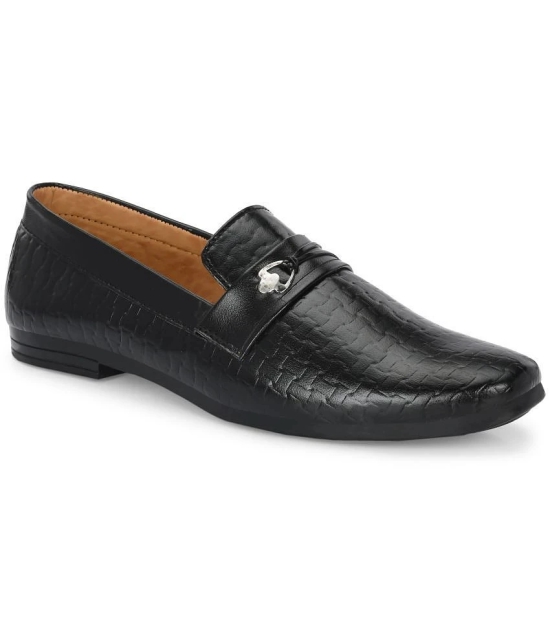 Leeport Black Mens Slip On Formal Shoes - None