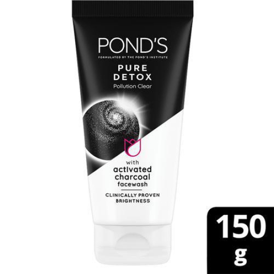 Pond's Pure Detox Anti-Pollution Purity Face Wash With Activated Charcoal|| 15 g