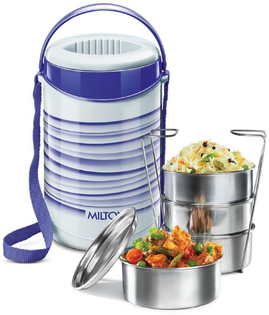 Milton - Stainless Steel Lunch Box 4 - Container ( Pack of 1 )