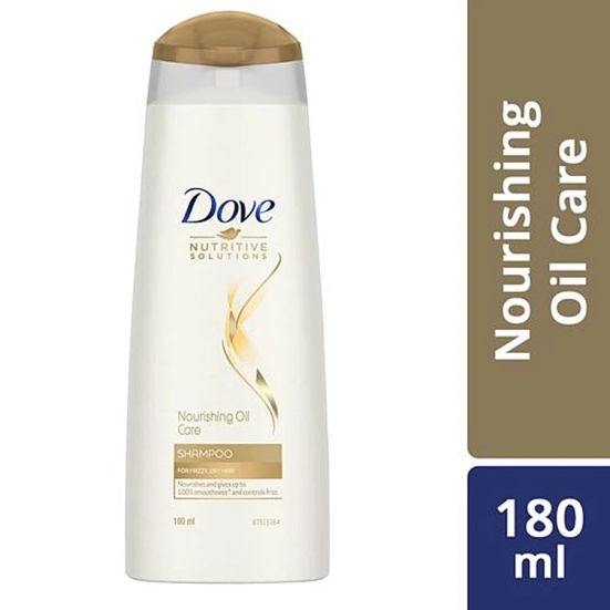 Dove Nutritive Solutions Nourishing Oil Care Shampoo - For Frizzy & Dry Hair, 180 Ml