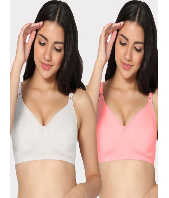 IN CARE LINGERIE - Multicolor Cotton Non Padded Women's Everyday Bra ( Pack of 2 ) - None