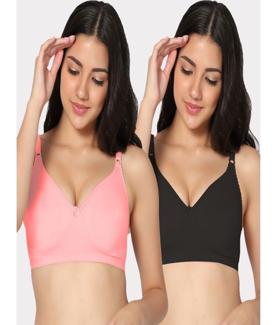 IN CARE LINGERIE - Multicolor Cotton Non Padded Women's Everyday Bra ( Pack of 2 ) - None