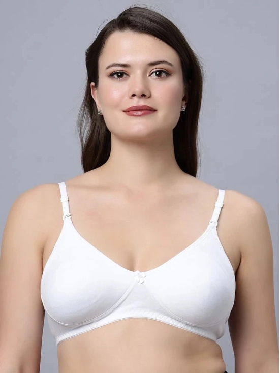 IN CARE LINGERIE Cotton Lightly Padded Womens T-Shirt Bra ( White ) NAVYA_WHITE_44B - None