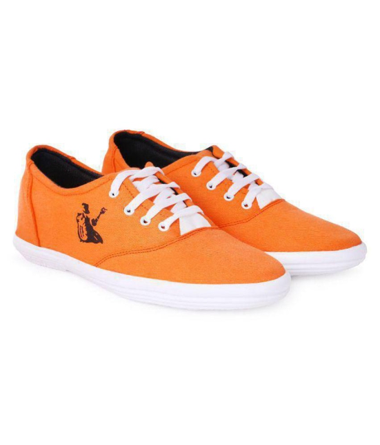 Kzaara Sneakers Orange Casual Shoes - 8