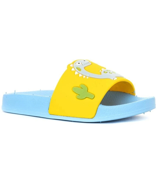 KHADIM Pedro Yellow Washable Mule Slide Slippers for Boys - 5-7.5 yrs (4132088) - None