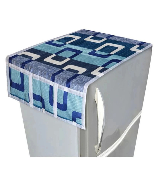 Fabolic Single Cotton Blue Fridge Top Cover - Blue