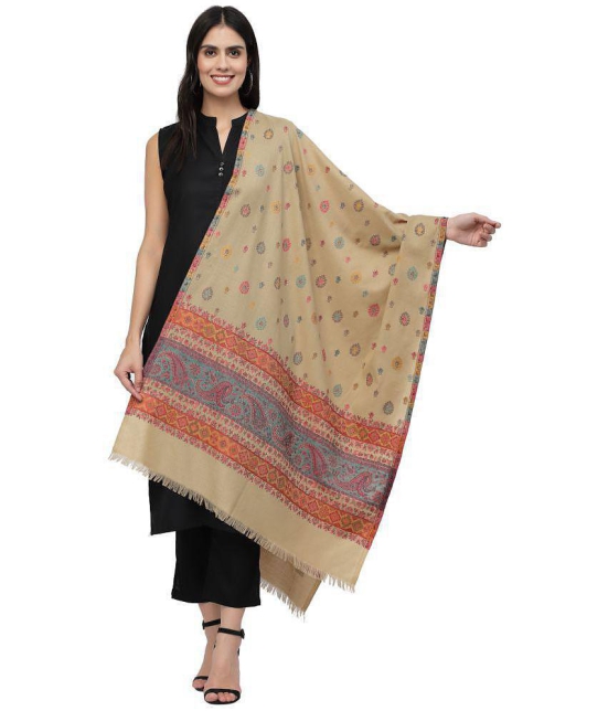 Anekaant - Beige Wool Womens Stole ( Pack of 1 )