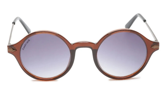 Brown Round Men Sunglasses (P343BK2|45)