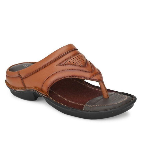 softio Tan Flip Flops - 9