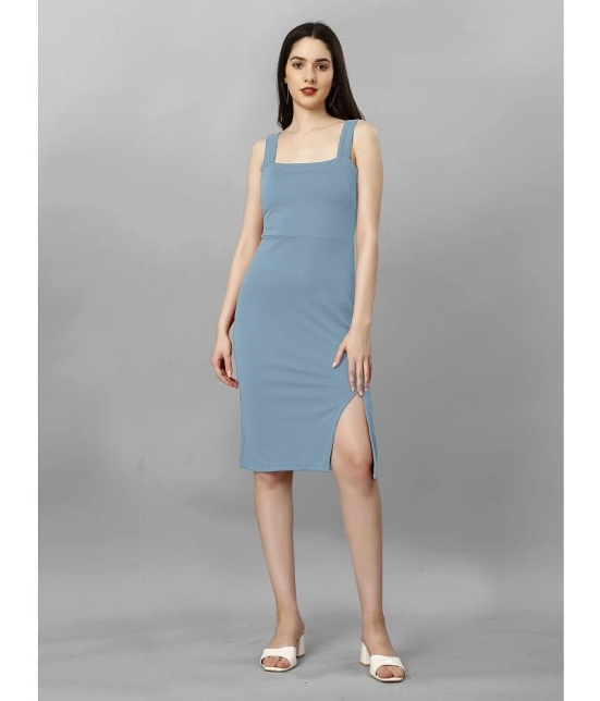 JULEE - Teal Polyester Womens Cut Out Dress ( Pack of 1 ) - None