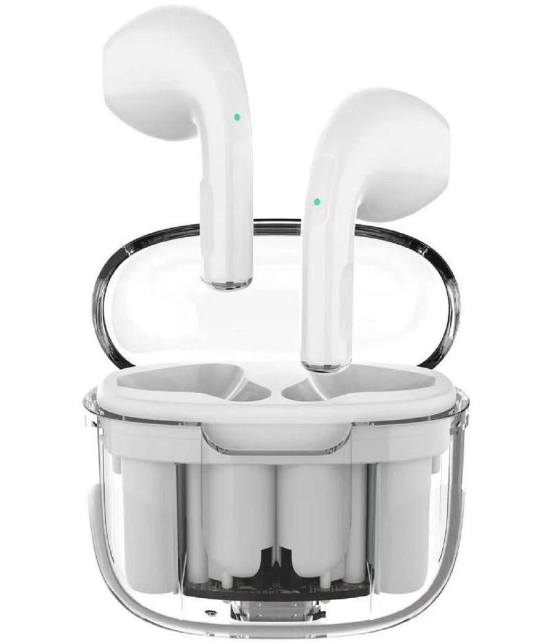 Life Like Transparent Type C True Wireless (TWS) In Ear 10 Hours Playback Powerfull bass IPX4(Splash & Sweat Proof) White