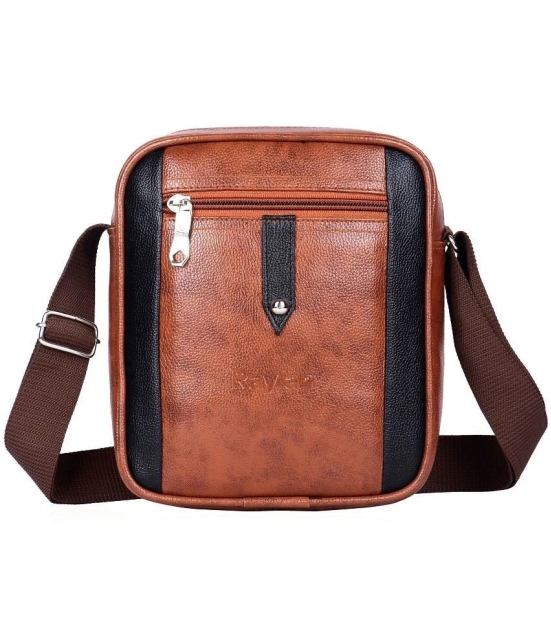 Raylan Tan Solid Messenger Bag - Tan