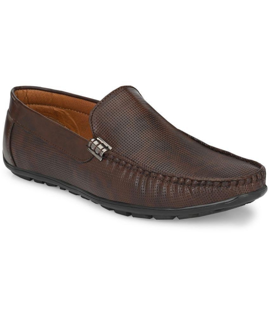 Leeport - Brown Mens Slip on - 9