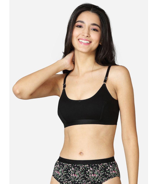 VStar - Black Cotton Non Padded Women's Teenage Bra ( Pack of 1 ) - None