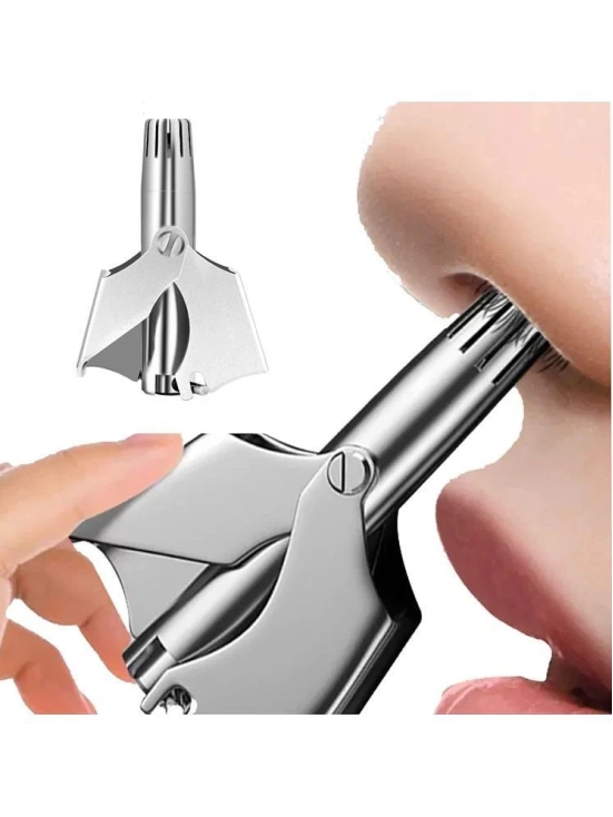 GKBOSS Nose Hair Remove Silver Corded,Cordless Nose Trimmer With 60 minutes Runtime