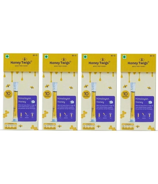 HONEY TWIGS Multifloral Honey Multiforal 320 g Pack of 4