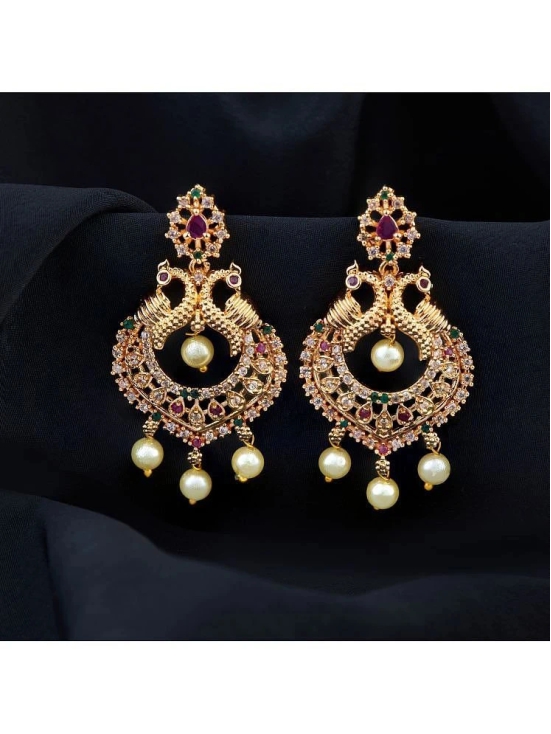 ROFARWORD Gold Jhumki Earrings ( Pack of 1 ) - Gold