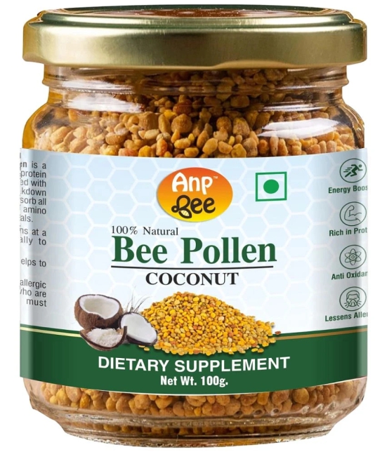 ANP BEE - Pure Natural Coconut Bee Pollen Granules Plant Protein Powder ( 1 gm Crunchy Coconut )