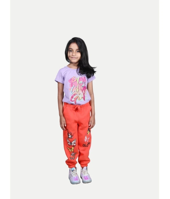 Girls Printed Joggers - None