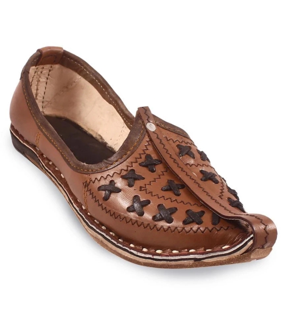 Anjaneya Creations Brown Mens Jutti - None