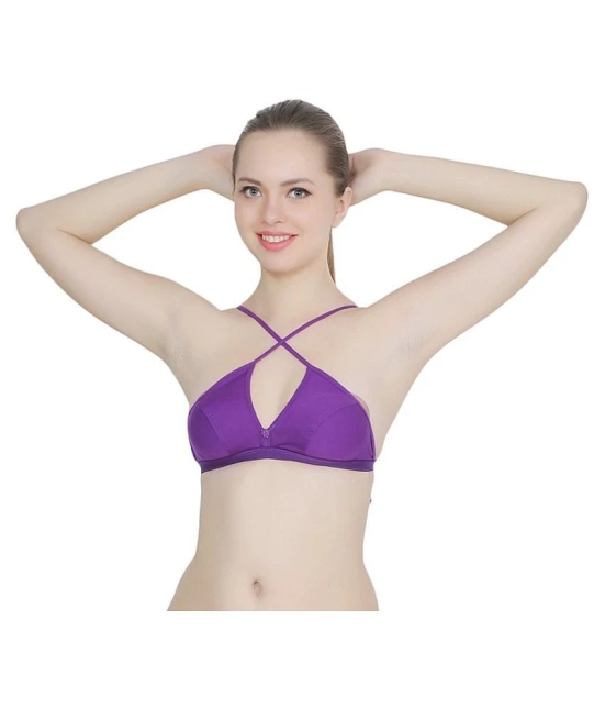 TCG Cotton Convertable Bra - Purple - 32