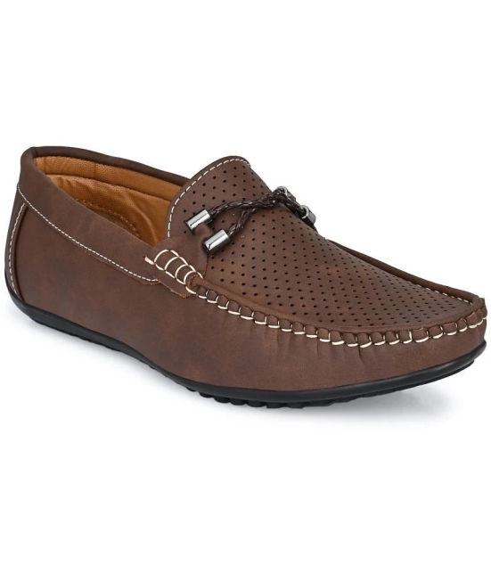 Leeport Brown Mens Slip on - 6