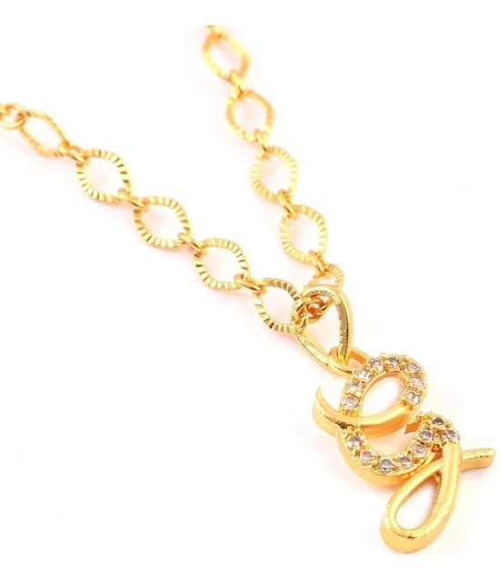 Jewar Mandi - Golden Pendant ( Pack of 1 ) - Golden