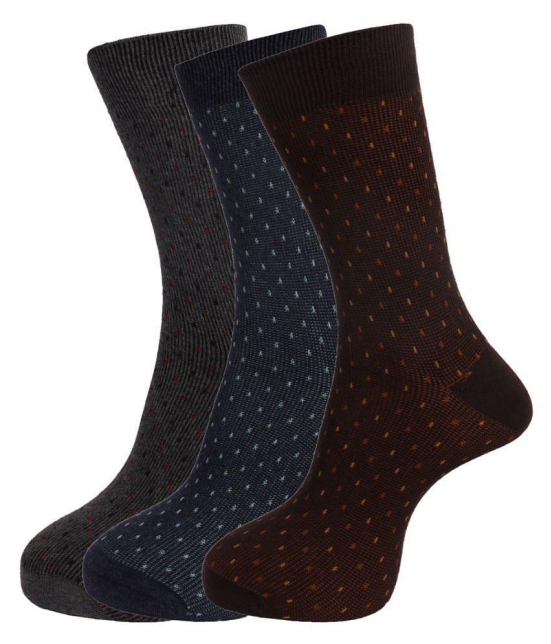 Dollar Socks Multi Casual Full Length Socks Pack of 3 - Multi