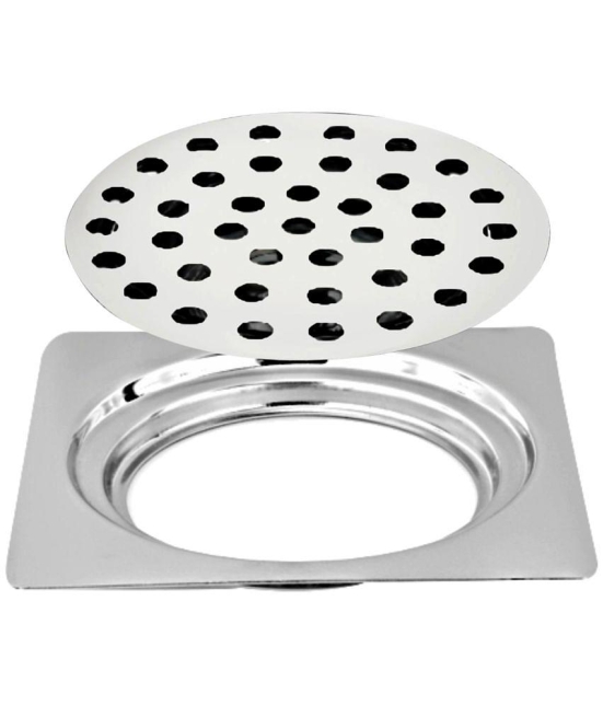 Sanjay Chilly SS Square Floor Drain Grating with Lock (6