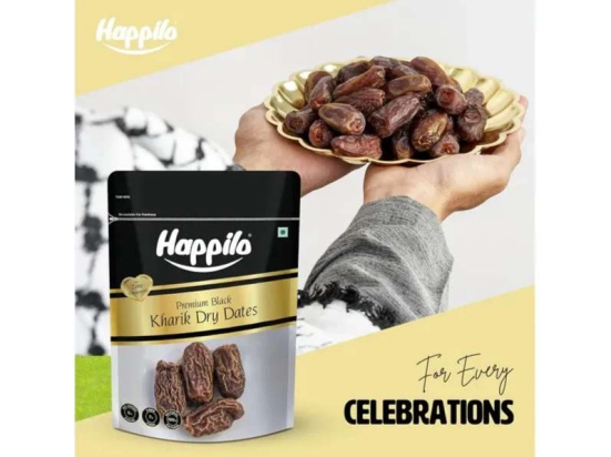 Happilo Premium Black Kharik Dry Dates Chuhara 500g Value Pack