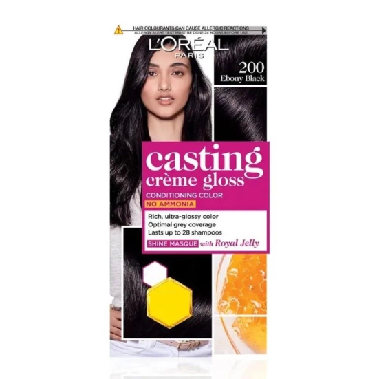 Loreal Paris Casting Creme Gloss Ebony Black Shade No 200