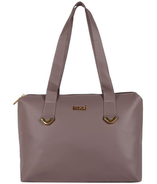 Enoki - Purple Faux Leather Shoulder Bag - Purple