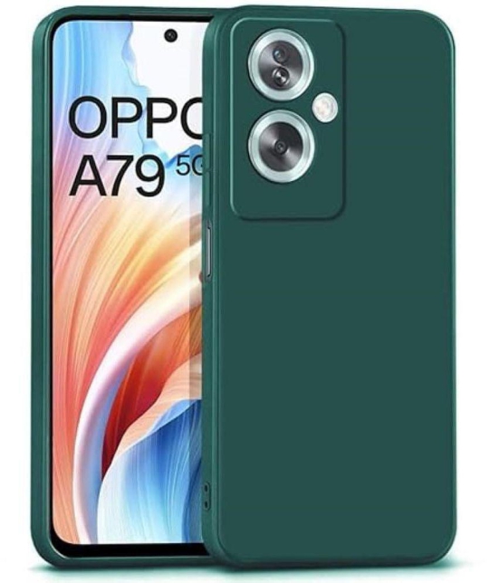 Case Vault Covers Silicon Soft cases Compatible For Silicon Oppo A79 ( Pack of 1 ) - Green