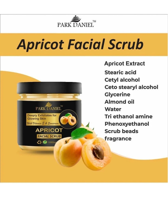 Park Daniel Apricot Facial Scrubber Removes  Blackheads & Dead Cells Day Cream 100 ml