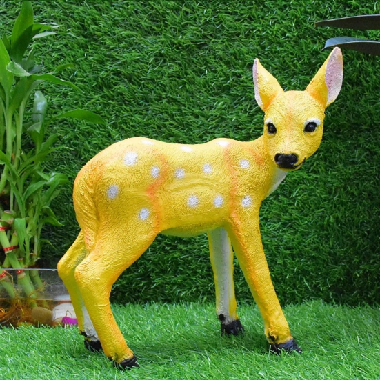 Baby Deer Garden Decor : Yellow, (34x32x12 CM)