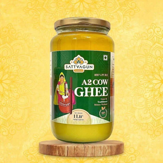 Desi Cow A2 Ghee - Made By Bilona Method I-1 Liter