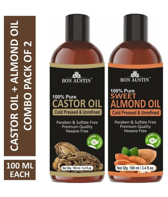 Bon Austin - Hair Growth Castor Oil 200 ml ( Pack of 2 )