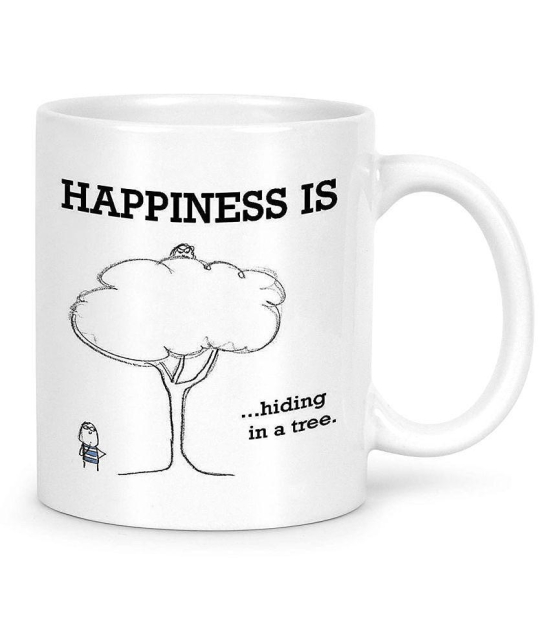 Idream Quote Printed Ceramic Coffee Mug 1 Pcs 330 mL - White