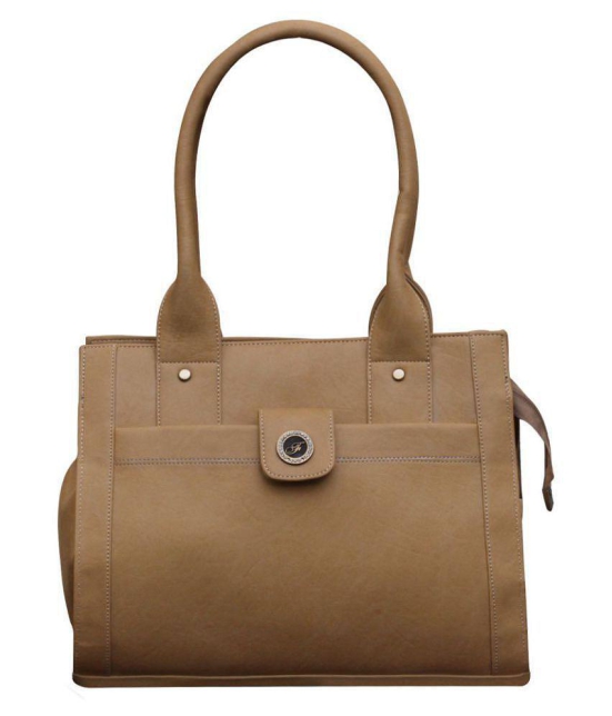 Fostelo Beige Faux Leather Shoulder Bag - Beige