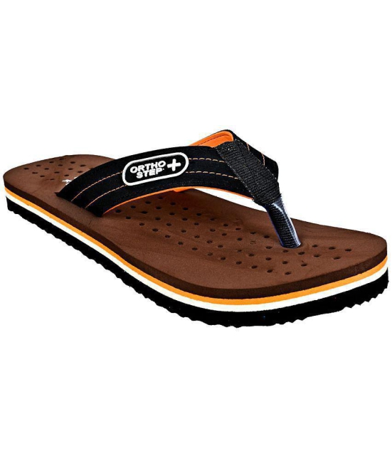 GRASS WALK - Brown Mens Thong Flip Flop - None