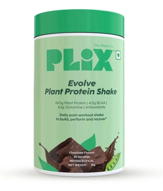 Plix - EVOLVE Performance Plant Protein Powder Plant Protein Powder ( 1 kg Chocolate )