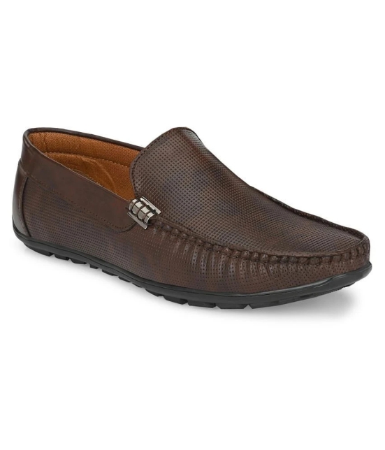 Leeport - Brown Mens Boat loafers - 6