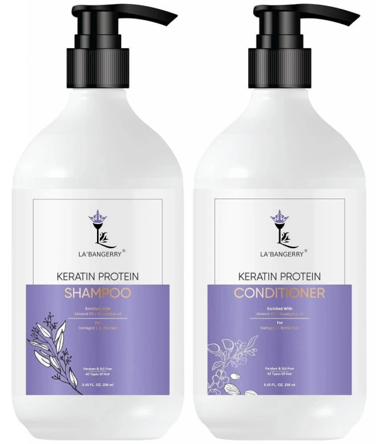 LABANGERRY Keratin Protein Shampoo & Keratin Protein Conditioner Combo - 500ml